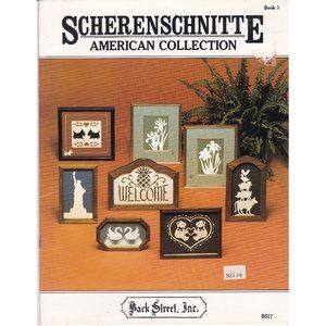 Vintage Cross Stitch Patterns, Scherenschnitte American Collection by Pam Neely